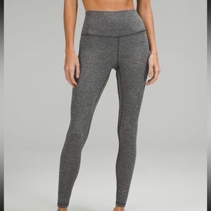 Heathered Graphite grey Lululemon Align High-Rise 28” Pant size 2